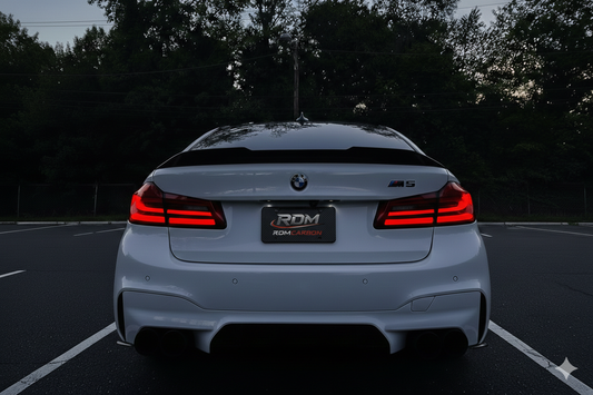 PSM Style High Kick Carbon Fiber Spoiler for BMW F90 M5 & G30 5 Series