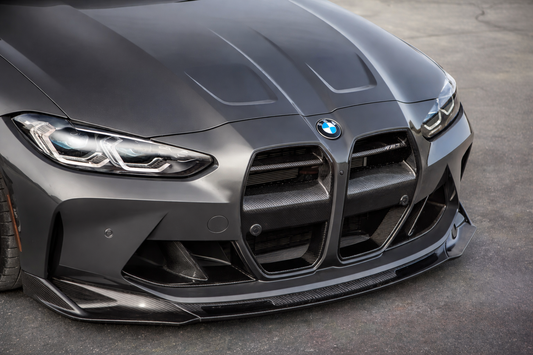 V Style Carbon Fiber Front Bumper Splitter Lip for BMW G80 G81 M3 G82 G83 M4 Touring 2021+ Front Lip